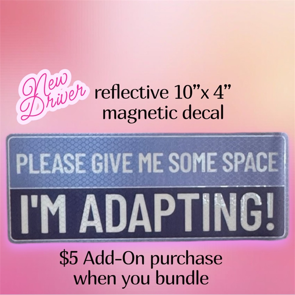 $5 Add-On 🆕Reflective Blue Magnetic Decal